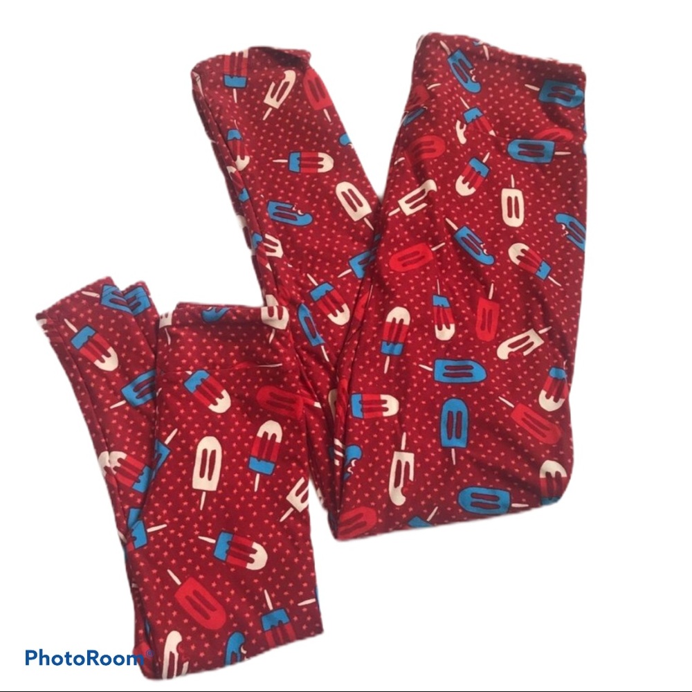LuLaRoe Matching Americana Popsicle legging OS/SM